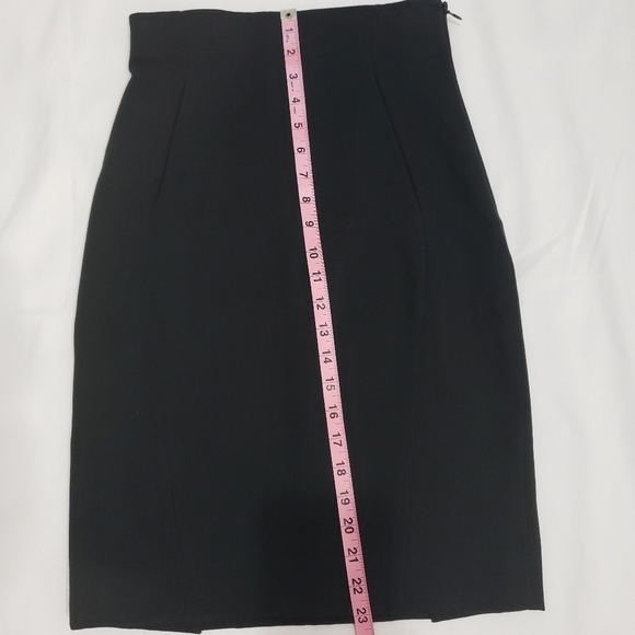 683- Balenciaga Black Pencil Skirt Women’s Size 36 EU S US Made in Italy - Picture 4 of 14
